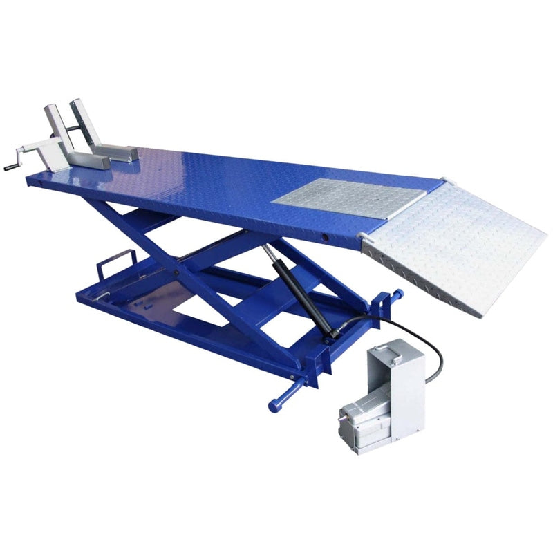 Tuxedo M-1500C-HR 1,500 lb High Rise Motorcycle Lift Bench w/ Vise, Sides, Balance Bar, Pump M-1500C-HR