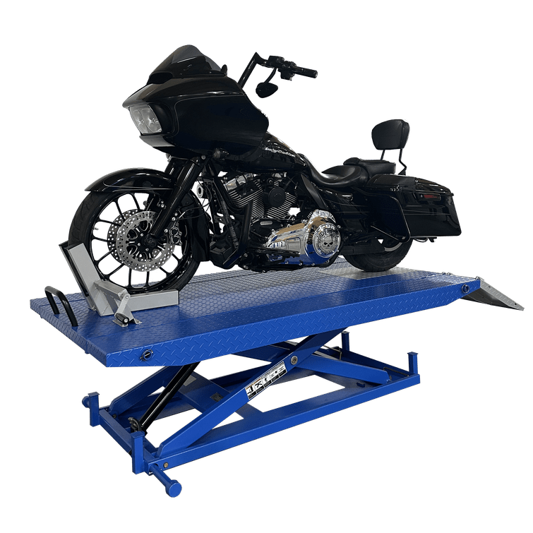 Tuxedo M-1500C-HR 1,500 lb High Rise Motorcycle Lift Bench w/ Vise, Sides, Balance Bar, Pump M-1500C-HR