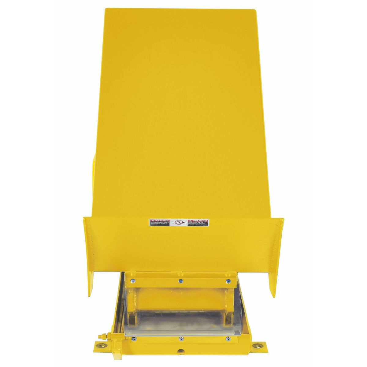 Vestil Steel Lift Table 24 In. x 48 In. AC Powered 230 Volt 3 Phase 4,000 Lb. Capacity Yellow-UNI-2448-4-YEL-230-3