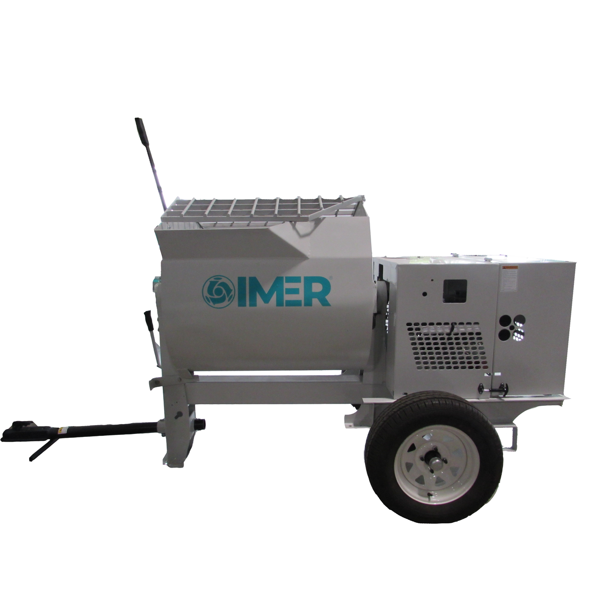 IMER Horizontal Shaft Mortar Mixer | 12 cu ft Steel Drum | HSM 12-1130122