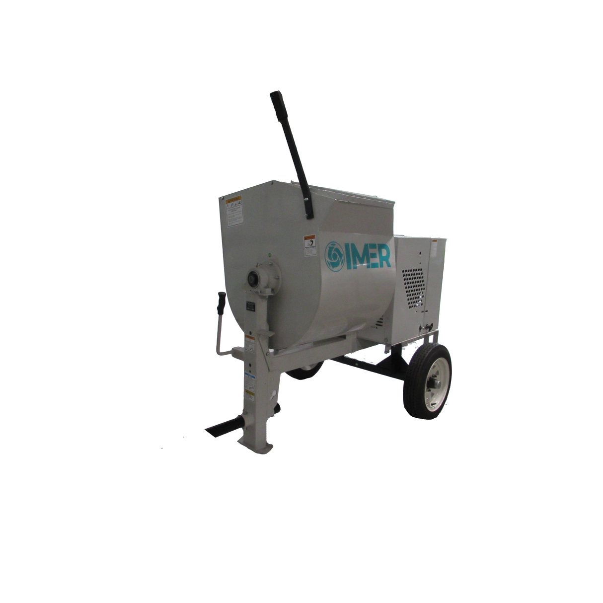 IMER Horizontal Shaft Mortar Mixer | 8 cu ft Steel Drum | HSM 8-1130082