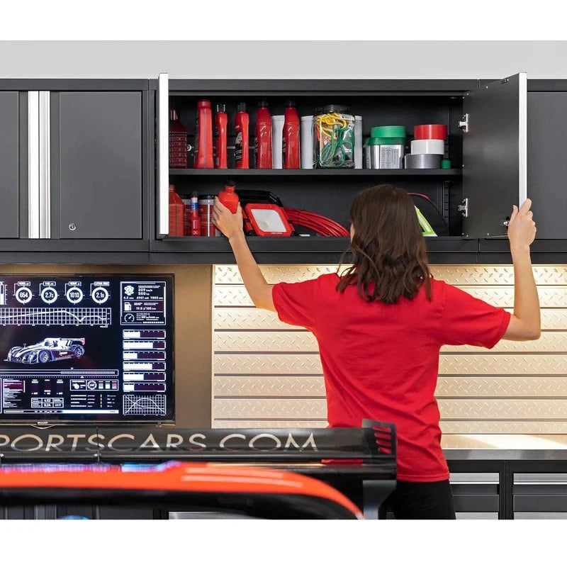 NewAge Pro 3.0 Series 6-Piece Garage Cabinet Set With Utility Cart