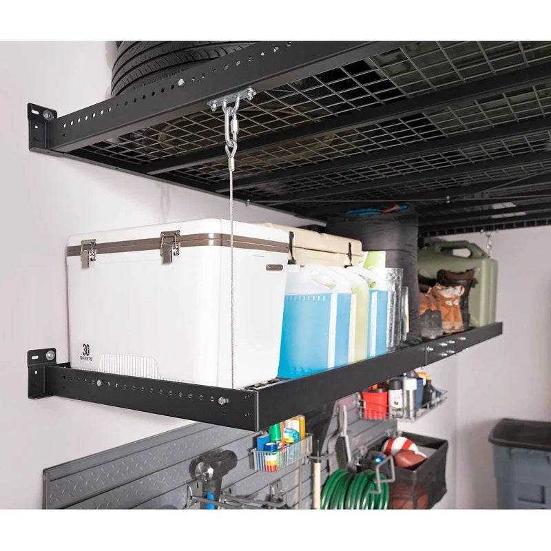 NewAge Pro Series 2 ft. x 8 ft. Wall Mounted Steel Shelf - 2PC