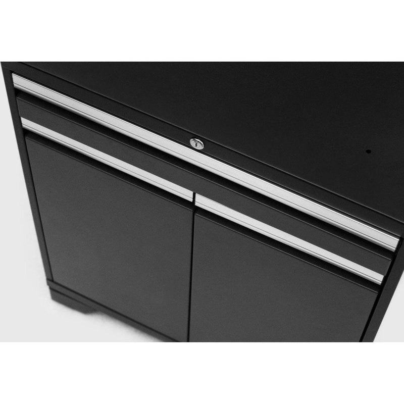 NewAge Pro Series 5 Piece Cabinet Set With Wall, Tool Cabinet, Locker and 84 in. Workbench