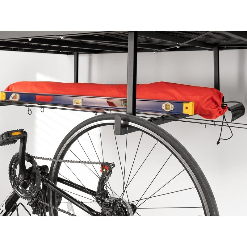 NewAge VersaRac Pro 4 ft. x 8 ft. Height-Adjustable Overhead Rack - Black