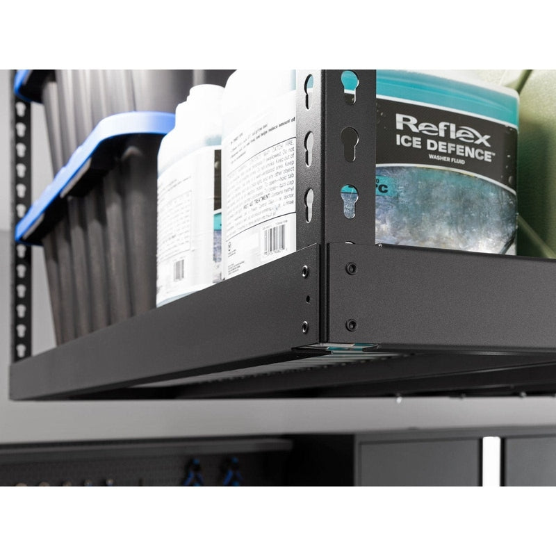 NewAge VersaRac Pro 4 ft. x 8 ft. Height-Adjustable Overhead Rack - Black