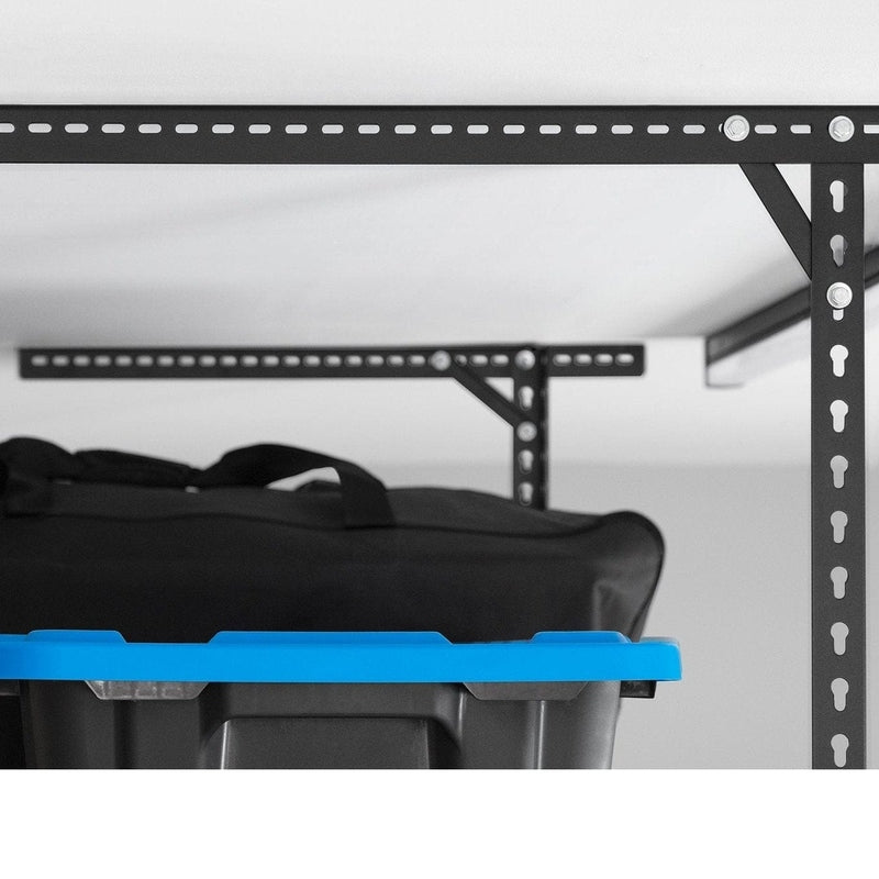 NewAge VersaRac Pro 4 ft. x 8 ft. Height-Adjustable Overhead Rack - Black