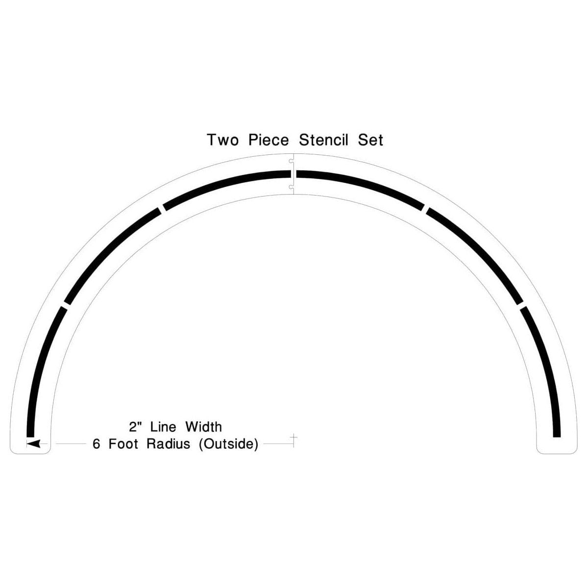 Newstripe Basketball 6' Center Circle Stencil 10003149