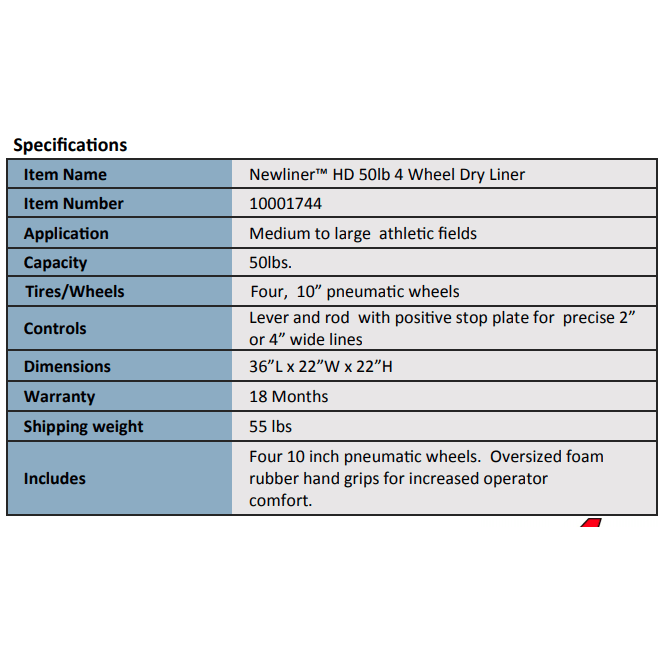 Newstripe NewLiner 50lb. 4-Wheel Heavy-Duty Dry Line Marker 10001744