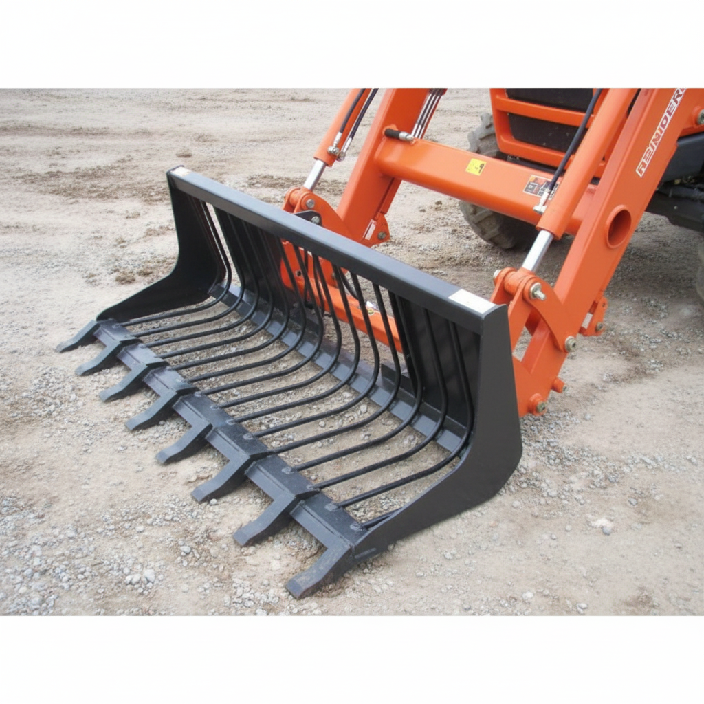 Haugen Attachments Compact Tractor & Mini Skid Steer Rod Grapple