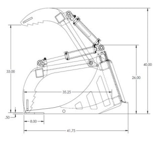Top Dog Attachments Utility Grapple