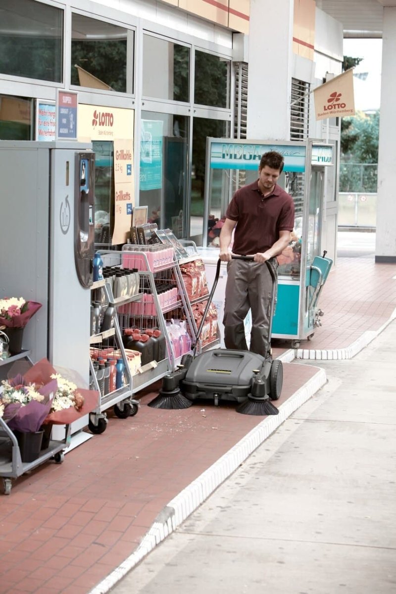Kärcher Outdoor Walk Behind Push Sweeper Efficient Cleaning