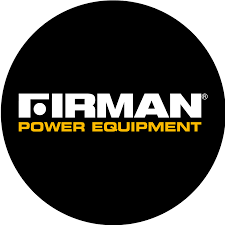 FIRMAN Power Equipment logo with bold white text and 