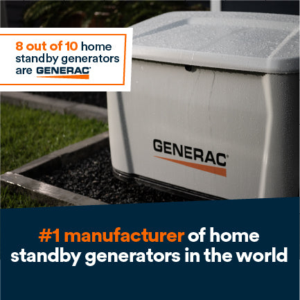 Generac 18kW Air-Cooled Standby Generator + Cellular, Wi-Fi & Bluetooth Connectivity 7259