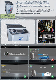 Katool Fully Automatic Recovery, Recycle & Recharge DUAL AC2100 Machine R-1234YF