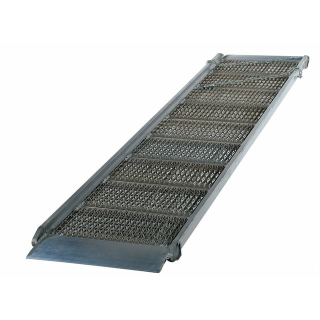 Vestil Aluminum Grip-Strut Walk Ramps 143-3/4 In. x 39-3/8 In. 1900 Lb. Capacity Silver- AWR-G-38-12A
