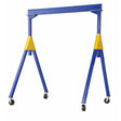 Vestil Steel Knockdown Fixed Gantry Crane with Glass Filled Nylon Casters 15 Ft. 4000 Lb. Capacity Blue- FHSN-4-15