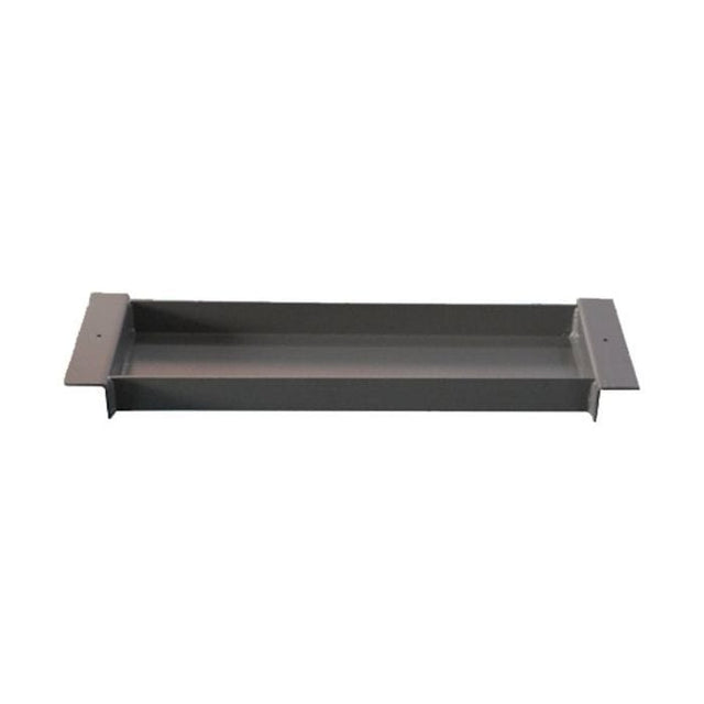 A single, black metal AMGO Jack Tray for 409-HP Parking Lift with a corrugated surface is displayed on a white background, highlighting its use as a durable accessory for tire and brake services.