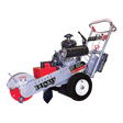 The Dosko 620-20HE Stump Grinder is displayed against a transparent backgorund, highlighting its Honda GX630 engine and overall structure.