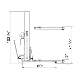 Katool 7,000lb Single Post Lift SPL-700