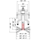 Katool 7,000lb Single Post Lift SPL-700