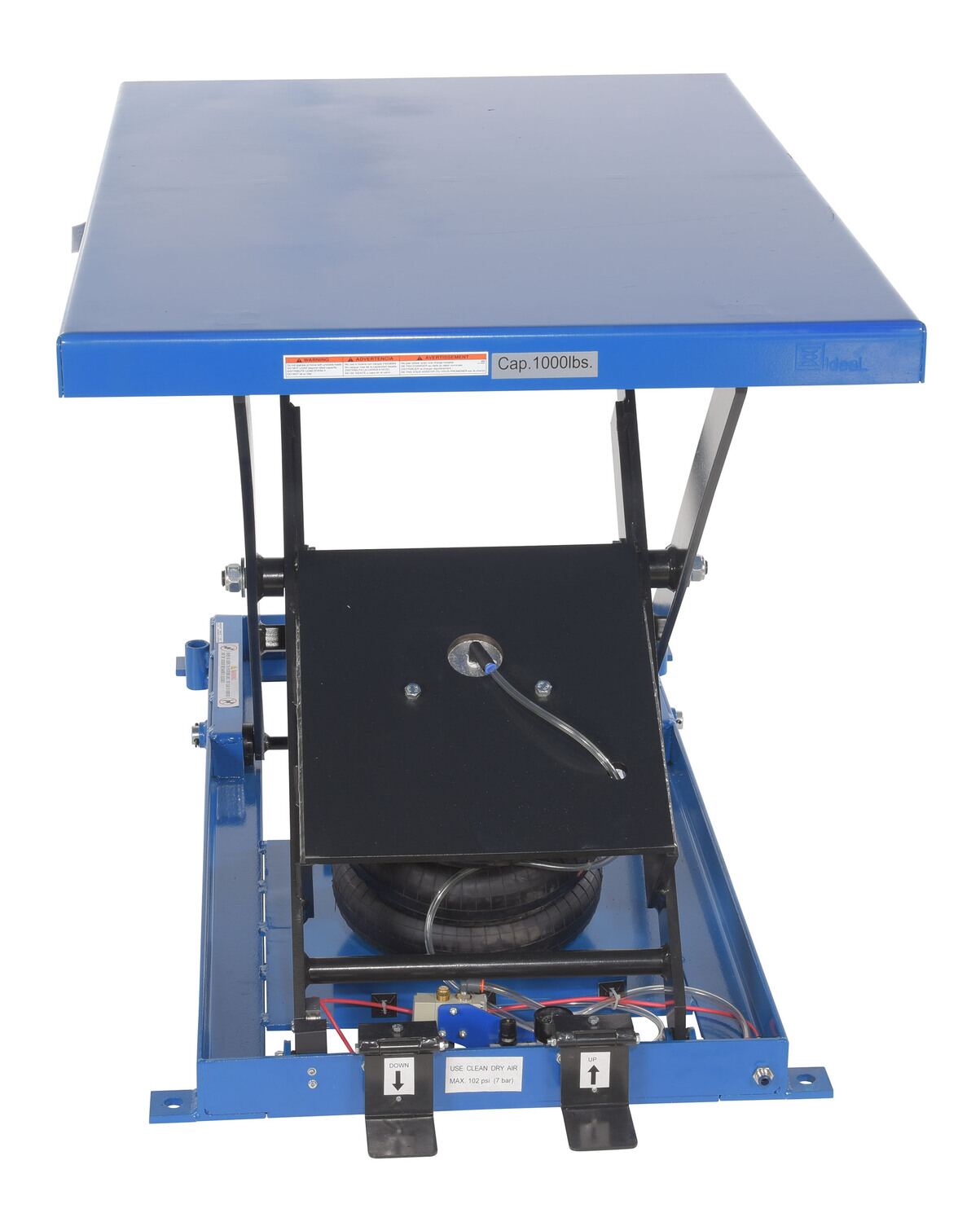 Vestil Heavy-Duty Air Bag Scissor Lift Tables