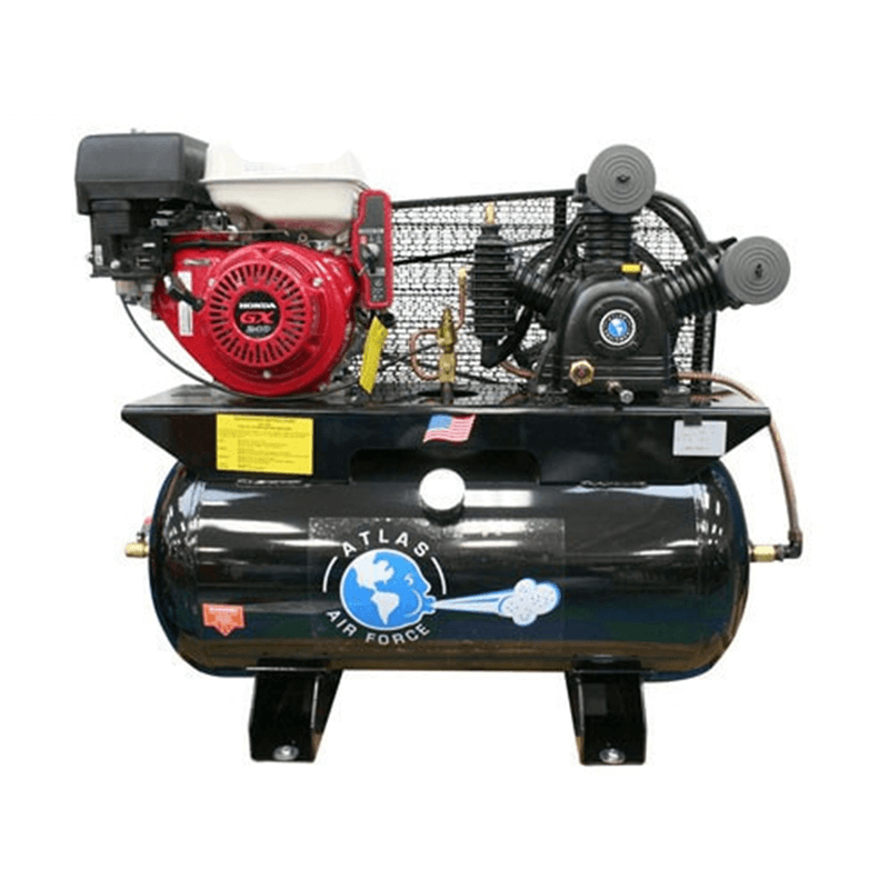 Atlas Automotive Equipment Gas Powered 8Hp, 30Gal Air Compressor ATEATAF17G