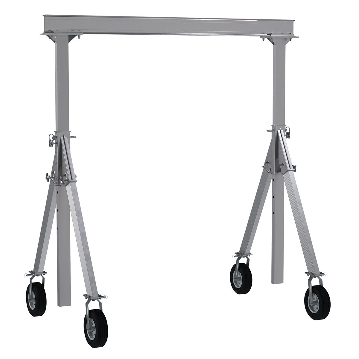 Vestil Adjustable Height Aluminum Gantry Cranes with Pneumatic Casters