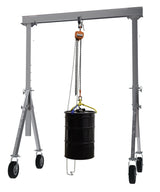 Vestil Adjustable Height Aluminum Gantry Cranes with Pneumatic Casters