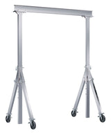Vestil Adjustable Height Aluminum Gantry Cranes with V-Groove Casters