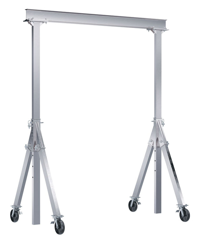 Vestil Adjustable Height Aluminum Gantry Cranes with V-Groove Casters