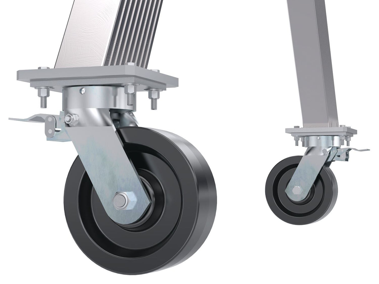 Vestil Adjustable Height Aluminum Gantry Cranes with Total Locking Casters