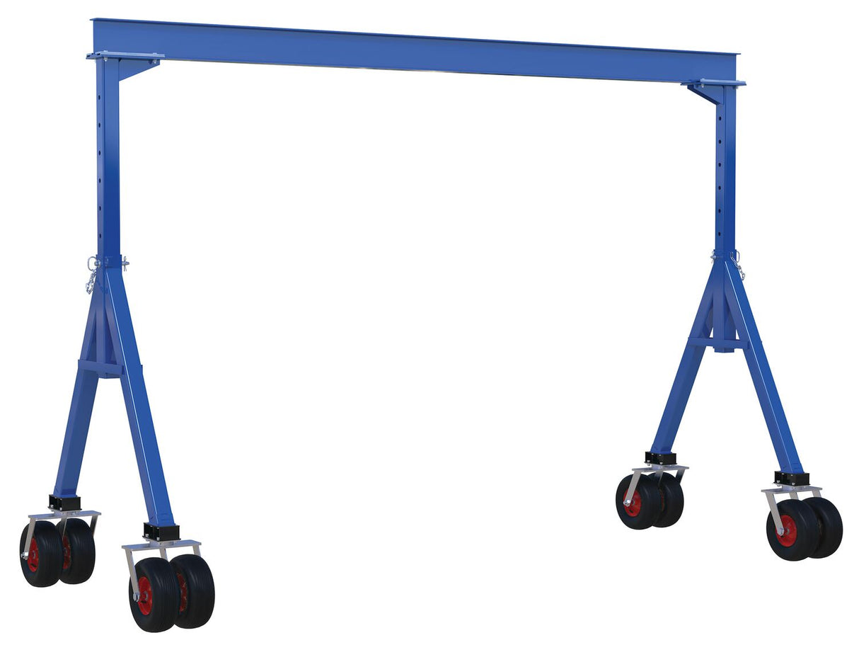 Vestil Adjustable Steel Gantry Cranes with Pneumatic Casters
