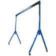 Vestil Steel Adjustable Height Gantry Crane with Glass Filled Nylon Casters 20 Ft. x 15 Ft. 4000 Lb. Capacity Blue-AHS-4-20-16