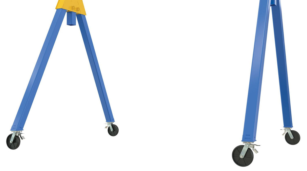 Vestil Adjustable Steel Gantry Cranes with Total Locking Casters - Knockdown