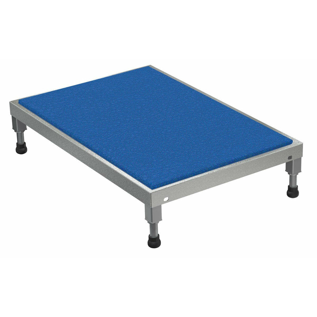 Vestil Stainless Steel Adjustable Work-Mate Stands 36 In. x 24 In. x 6-3/4 In. 500 Lb. Capacity Silver-AHT-L-2436-SS