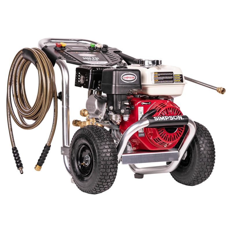 Simpson 3400 PSI 2.5 GPM Cold Water Gas Pressure Washer with HONDA GX200 Engine ALH3228-S