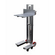 Vestil Aluminum Lite Load Lift With Foot Pump, Swivel Casters and Manual Floor Lock 24 In. x 20 In. Platform 400 Lb. Capacity Silver-ALLH-2420-4SFL