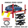 AMGO PRO-12SX + J6A 12,000 lbs 4 Post Lift Combo
