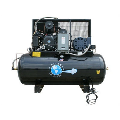 Atlas Automotive Equipment 10Hp 1-Phase 120 Gal Compressor ATEATAF10P-1PH