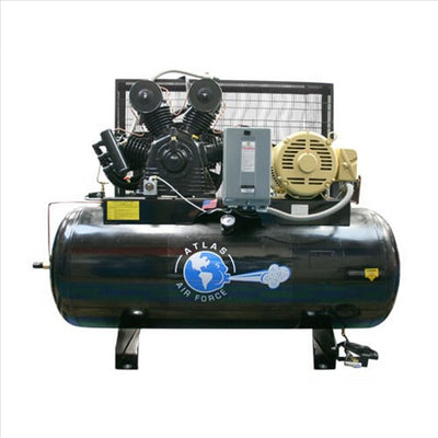 Atlas Automotive Equipment 15Hp 3-Phase 120 Gal Compressor ATEATAF15PLUS