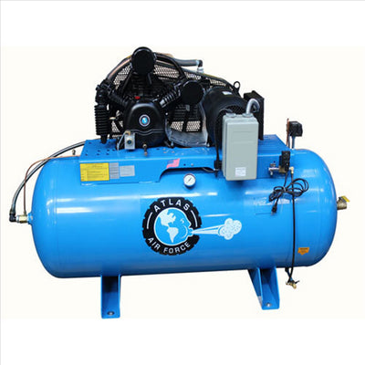 Atlas Automotive Equipment 7.5Hp 12O Gal Compressor W/ Plus Package ATEATAF9PLUS-17-120G-H