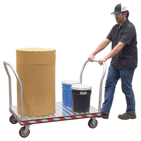 Vestil Heavy Duty Aluminum Treadplate Platform Trucks