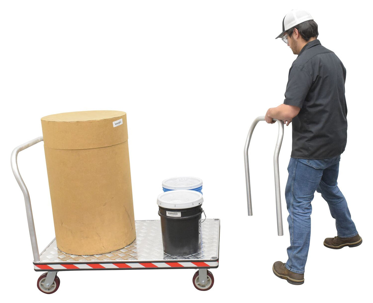 Vestil Heavy Duty Aluminum Treadplate Platform Trucks