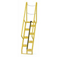 Vestil Steel Alternate Tread Stair 68 Degrees 34-5/8 In. x 23-1/2 In. x 101-7/8 In. 350 Lb. Capacity Yellow-ATS-5-68