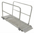 Vestil Aluminum Grip-Strut Walk Ramps with Handrails 73-1/4 In. x 39-3/8 In. 2800 Lb. Capacity Silver- AWR-G-38-6A-HR