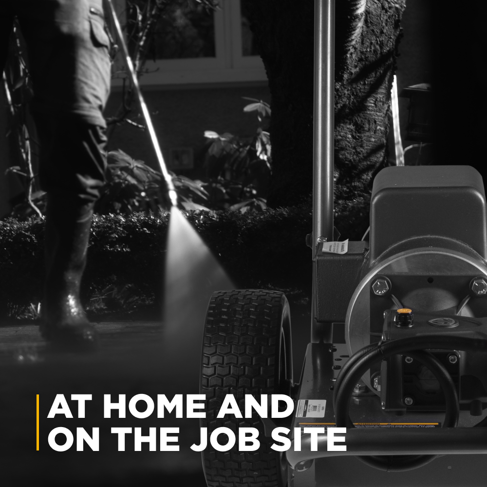 BE Power 2,000 PSI 3.5 GPM 5.0 HP Electric Pressure Washer with Baldor Motor and AR Triplex Pump - B205E34A