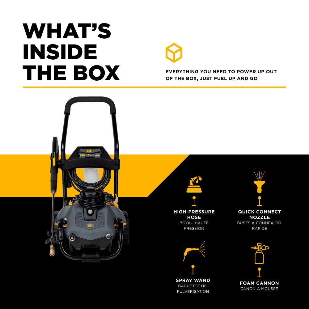 BE Power 2,300 PSI 1.7 GPM Electric Pressure Washer with Powerease Motor and AR Axial Pump - P2314EN