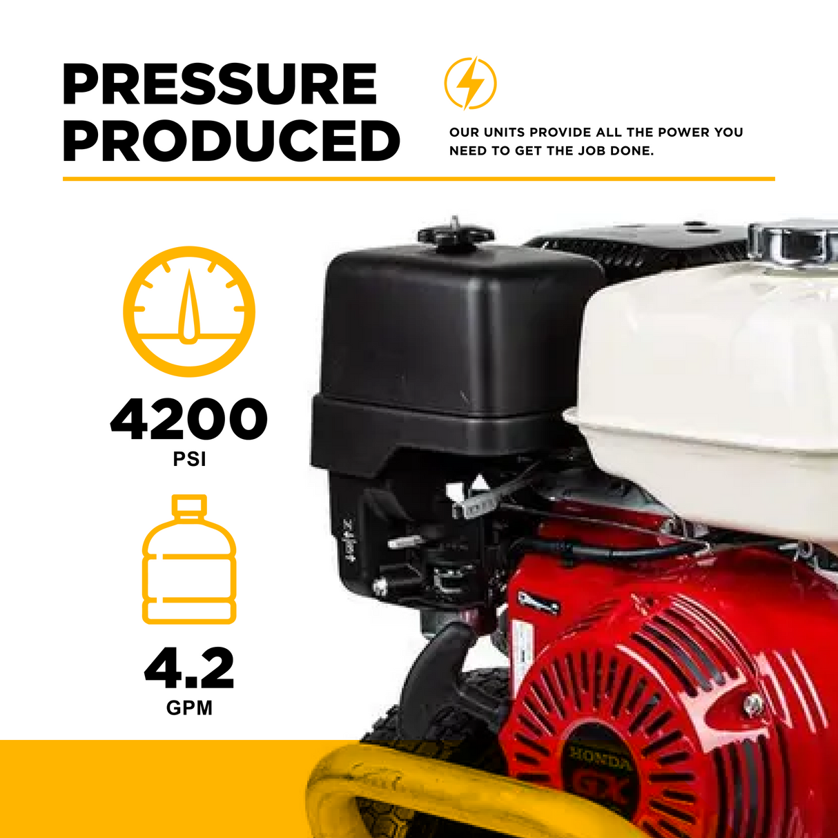 BE Power 4,200 PSI 4.2 GPM Cold Water Gas Pressure Washer - B4213HABCS