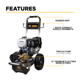 BE Power 4,200 PSI 4.2 GPM Cold Water Gas Pressure Washer - B4213HSGS